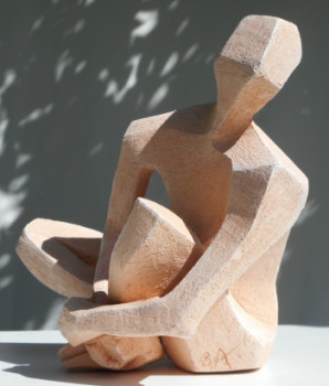 Obra contemporánea nombrada « A l'Ecoute », Hecho por SABINE ALLAIN