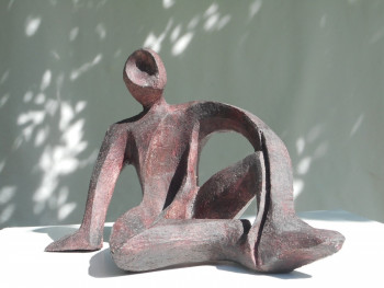 Obra contemporánea nombrada « Au repos », Hecho por SABINE ALLAIN