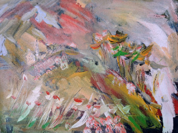 Obra contemporánea nombrada « village breton », Hecho por CARLO AVENTURIERO