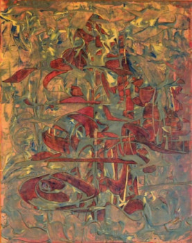 Obra contemporánea nombrada « Derrière la vitre », Hecho por J.CLAUDE SAVI