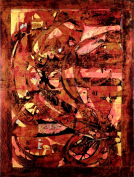 Obra contemporánea nombrada « Dans le courant », Hecho por J.CLAUDE SAVI