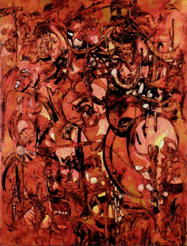 Obra contemporánea nombrada « Juste avant l'aubade », Hecho por J.CLAUDE SAVI