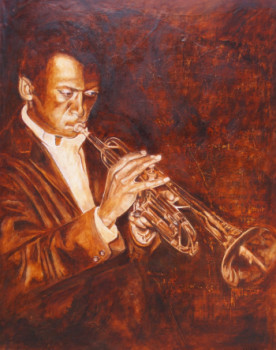 Obra contemporánea nombrada « Miles Davis I », Hecho por KATIA FONDECAVE