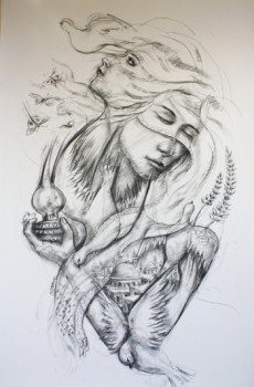 Obra contemporánea nombrada « Rêve 3 », Hecho por MARWANART