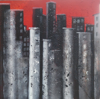 Obra contemporánea nombrada « IMPRESSION NEW YORK », Hecho por MIREILLE MAURY