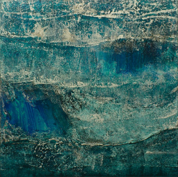 Obra contemporánea nombrada « Blue Water #15028 », Hecho por KLARA