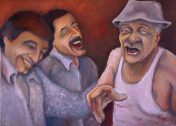 Obra contemporánea nombrada « LA BROMA », Hecho por SARANGELLO