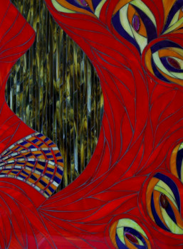 Obra contemporánea nombrada « Flamme and Co », Hecho por COMOSAIC