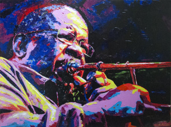 Obra contemporánea nombrada « Fred Wesley », Hecho por PASCAL LENOBLE