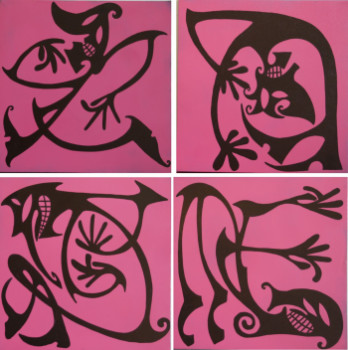 Obra contemporánea nombrada « Crise et recrise », Hecho por OX6MOR