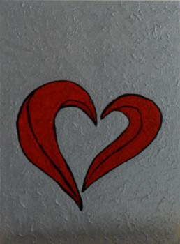 Obra contemporánea nombrada « Offrir pour la St Valentin N° 5 », Hecho por ANGELINO CAMPIGOTTO