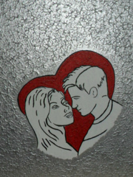 Obra contemporánea nombrada « Offrir pour la St Valentin N° 7 », Hecho por ANGELINO CAMPIGOTTO