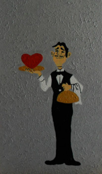 Obra contemporánea nombrada « Offrir pour la St Valentin N° 20 », Hecho por ANGELINO CAMPIGOTTO