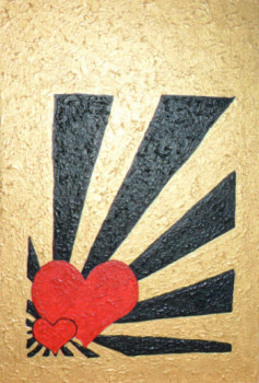 Obra contemporánea nombrada « Offrir pour la St Valentin N° 23 », Hecho por ANGELINO CAMPIGOTTO