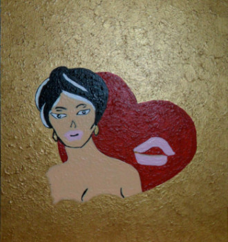 Obra contemporánea nombrada « Offrir pour la St Valentin N° 26 », Hecho por ANGELINO CAMPIGOTTO