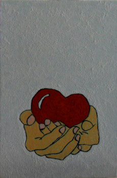 Obra contemporánea nombrada « Offrir pour la St Valentin N° 28 », Hecho por ANGELINO CAMPIGOTTO