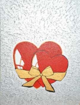 Obra contemporánea nombrada « Offrir pour la St Valentin N° 29 », Hecho por ANGELINO CAMPIGOTTO