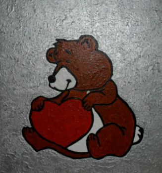 Obra contemporánea nombrada « Offrir pour la St Valentin N° 36 », Hecho por ANGELINO CAMPIGOTTO