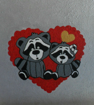 Obra contemporánea nombrada « Offrir pour la St Valentin N° 38 », Hecho por ANGELINO CAMPIGOTTO