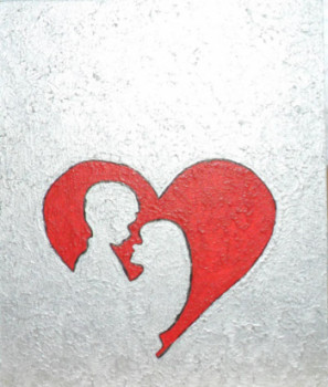 Obra contemporánea nombrada « Offrir pour la St Valentin N° 41 », Hecho por ANGELINO CAMPIGOTTO