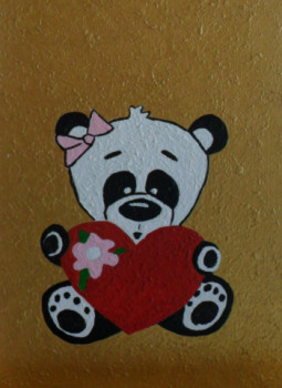 Obra contemporánea nombrada « Offrir pour la St Valentin N° 43 », Hecho por ANGELINO CAMPIGOTTO