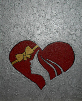 Obra contemporánea nombrada « Offrir pour la St Valentin N° 44 », Hecho por ANGELINO CAMPIGOTTO