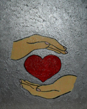 Obra contemporánea nombrada « Offrir pour la St Valentin N° 45 », Hecho por ANGELINO CAMPIGOTTO