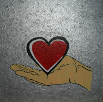 Obra contemporánea nombrada « Offrir pour la St Valentin N° 46 », Hecho por ANGELINO CAMPIGOTTO