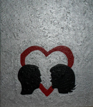 Obra contemporánea nombrada « Offrir pour la St Valentin N° 49 », Hecho por ANGELINO CAMPIGOTTO