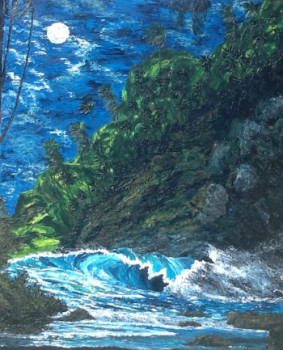 Obra contemporánea nombrada « BB0001 - La lune ? », Hecho por SYLVIE ACTIS BARONE