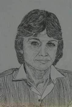 Obra contemporánea nombrada « Claude François N° 10 », Hecho por ANGELINO CAMPIGOTTO