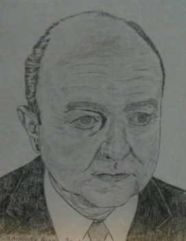 Obra contemporánea nombrada « Bernard Blier », Hecho por ANGELINO CAMPIGOTTO