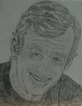 Obra contemporánea nombrada « Jean Paul Belmondo », Hecho por ANGELINO CAMPIGOTTO