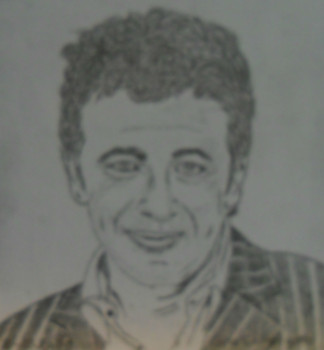 Obra contemporánea nombrada « Patrick Bruel », Hecho por ANGELINO CAMPIGOTTO