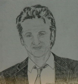 Obra contemporánea nombrada « Sean Penn », Hecho por ANGELINO CAMPIGOTTO