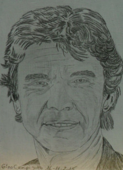 Obra contemporánea nombrada « Marc Lavoine », Hecho por ANGELINO CAMPIGOTTO