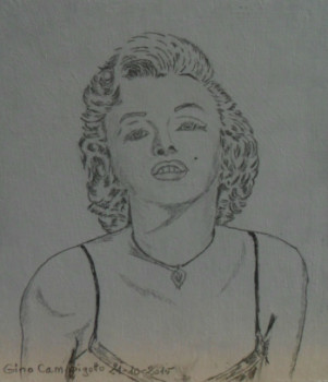 Obra contemporánea nombrada « Marylin Monroe », Hecho por ANGELINO CAMPIGOTTO