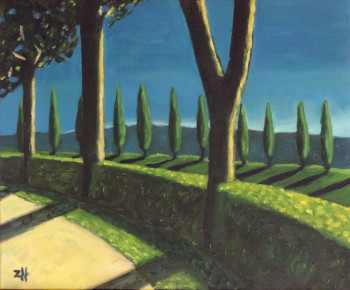 Obra contemporánea nombrada « Toscane / Tuscany / Toscana S2-01 », Hecho por JEAN-FRANçOIS ZANETTE