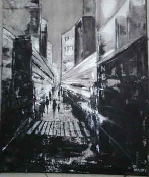 Obra contemporánea nombrada « TOMBEE DE LA NUIT », Hecho por MIREILLE MAURY
