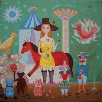 Obra contemporánea nombrada « magic circus », Hecho por CHRISTIAN VATAN