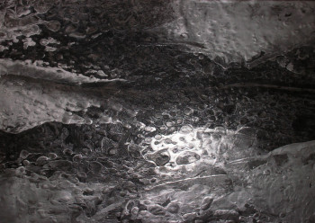 Obra contemporánea nombrada « Métallique », Hecho por EVELYNE CALCUS