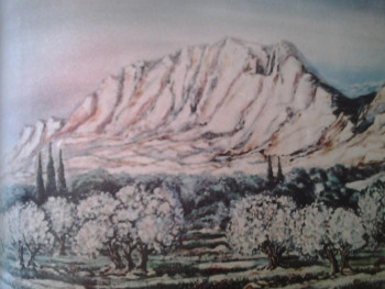 Obra contemporánea nombrada « la Ste Victoire », Hecho por FARRUGIA