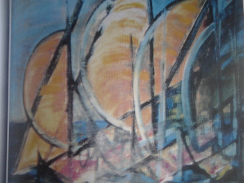 Obra contemporánea nombrada « les amarres non larguées », Hecho por FARRUGIA