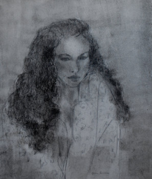 Obra contemporánea nombrada « Portrait S, oeuvre vendue », Hecho por ANNE ROUSSEAU