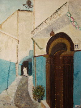 Obra contemporánea nombrada « Ruelle des Oudaïas à Rabat (Maroc) », Hecho por GUY  ROMEDENNE