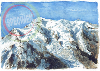 Obra contemporánea nombrada « Mont Blanc », Hecho por PASCAL LENOBLE