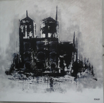 Obra contemporánea nombrada « PARIS », Hecho por MIREILLE MAURY