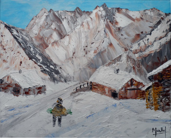 Obra contemporánea nombrada « Les Bergeries », Hecho por JACKY MONKA