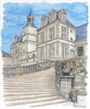 Obra contemporánea nombrada « Escalier de Fontainebleau », Hecho por PASCAL LENOBLE