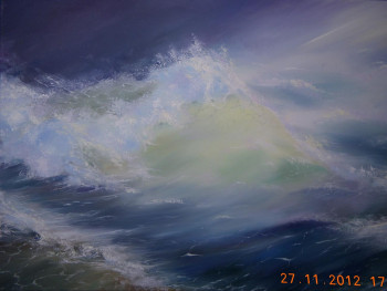 Obra contemporánea nombrada « Vagues », Hecho por VIKISKA